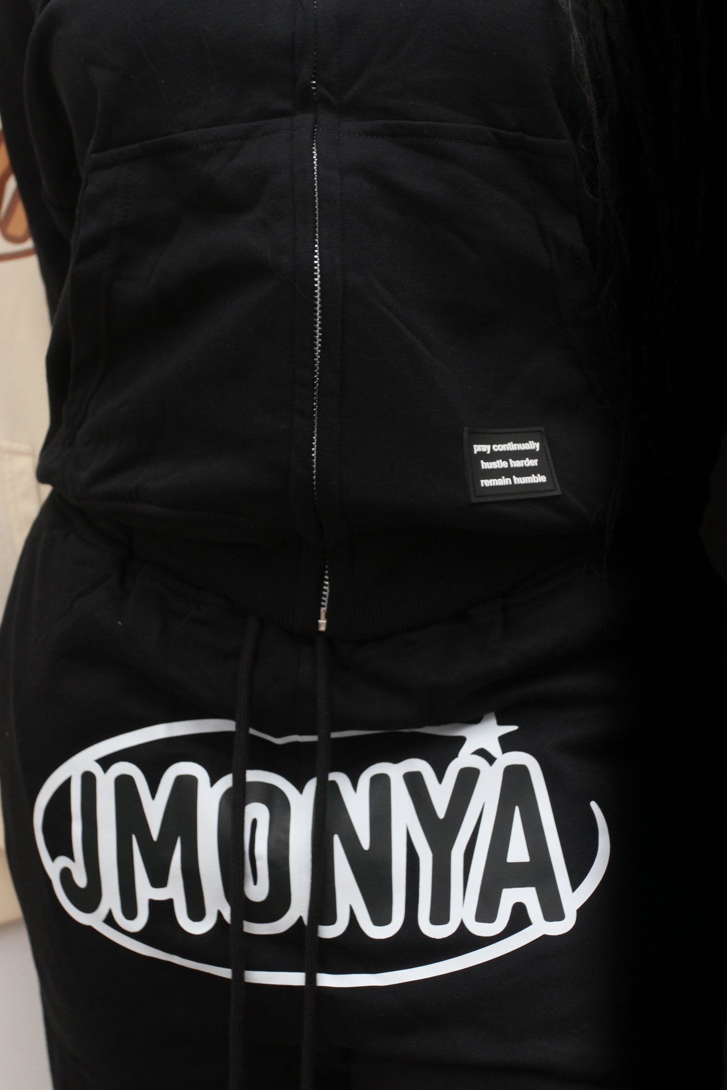 It's Your World Sweatsuit- Black & White