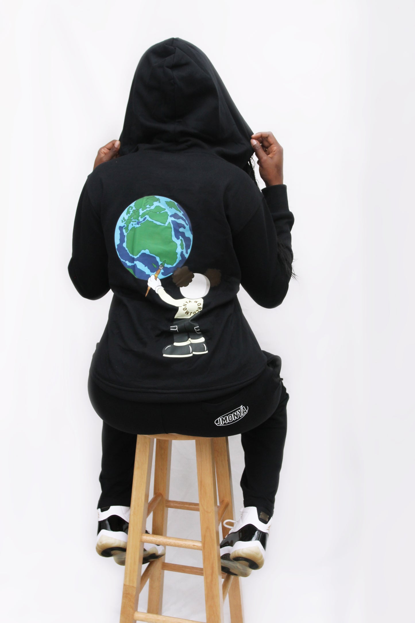 It's Your World Sweatsuit- Black & White